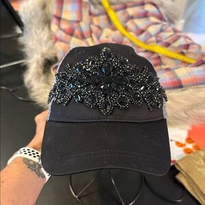 BOUGIE TRUCKER Embellished SnapBack Black and Gray Cap